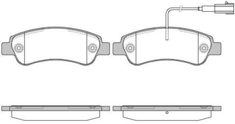 Комплект тормозных колодок - WOKING P13383.02