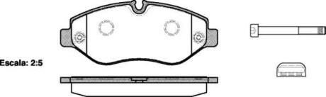 Гальмівні колодки пер. Crafter/W447/W906/W907/Viano W639 (03-21) - WOKING P13453.00