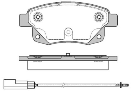 Колодки тормозные диск. задн. (Remsa) Ford Tourneo connect 1.8 02-13,Ford Transit 2.2 06-14 - (1819638, 1824348, 6C112M008AF) WOKING P13523.01 (фото 1)