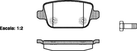 Гальмівні колодки зад. Kuga 08-/Mondeo 07- (TRW) - (1439867, 1459408, 1477803) WOKING P13563.00 (фото 1)