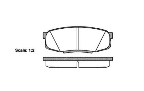 Колодки гальмівні диск. задн. (Remsa) Toyota LC200 LC150 / Lexus LX570 GX460 (P13723.00) - (0446660160, 04466YZZAC, 0446660120) WOKING P1372300 (фото 1)