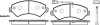 Колодки тормозные диск. перед. (Remsa) Citroen Jumper 2.2 06-,Citroen Jumper 3.0 06- (P13753.01) - (1607878980, 425373, 425374) WOKING P1375301 (фото 1)