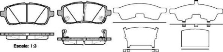 Колодки гальмівні диск. перед. (Remsa) Ford Fiesta 08> 12> / Suzuki Swift 10> 17> (P13813.02) - WOKING P1381302