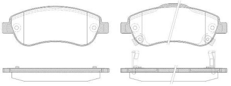 Гальмівні колодки пер. Honda CR-V 07- (bosch) - WOKING P13893.02