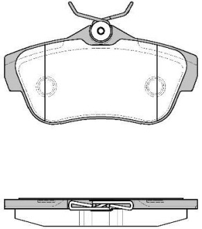 Колодки тормозные диск. задн. (Remsa) PSA Jumpy Expert II 07> - WOKING P13993.00