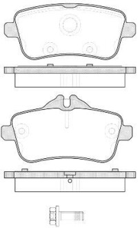 Колодки тормозные диск. задн. (Remsa) MB ML166 GLE166 GLS166 - WOKING P14033.00