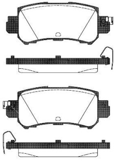 Колодки тормозные диск. задн. (Remsa) Mazda Cx-5 2.0 11-,Mazda Cx-5 2.2 11- - WOKING P14073.00