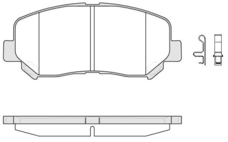 Колодки гальмівні диск. перед. (Remsa) Mazda Cx-5 2.0 11-,Mazda Cx-5 2.2 11- (P14133.02) - (kdy93328z, k0y13328z, k0y13323z) WOKING P1413302