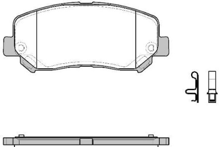 Комплект тормозных колодок - WOKING P14133.22