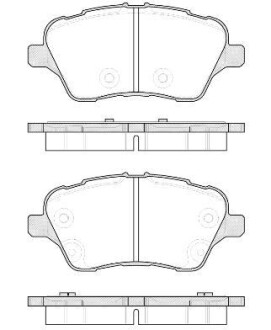 Колодки тормозные диск. перед. (Remsa) Ford B-max 1.0 12-,Ford B-max 1.4 12-,Ford B-max 1.5 12- - WOKING P14143.00