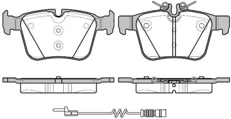 Колодки тормозные диск. задн. (Remsa) Mercedes-benz C-class (s205) 1.6 14-,Mercedes-benz C-class (s205) 2.0 14- (P14163.20) - WOKING P1416320