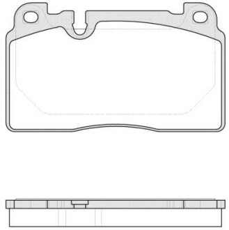 Колодки тормозные диск. перед. (Remsa) Audi A6 13> A7 14> Q5 12> / Porsche Macan 14> - (8R0698151D, 8R0698151E, 8R0698151G) WOKING P14273.00 (фото 1)