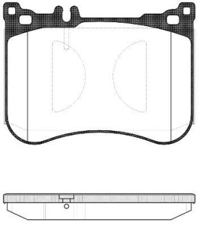 Колодки тормозные диск. перед. (Remsa) Mercedes-benz S-class 2.1 13-,Mercedes-benz S-class 3.0 13- (P14343.00) - (0064205020, 0064208820, 0074203320) WOKING P1434300 (фото 1)