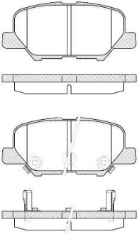 Комплект тормозных колодок, дисковый тормоз - WOKING P14363.02