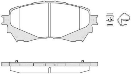 Гальмівні колодки пер. Mazda 6 (18-21) - (ghy13328z, ghy93328za, ghy93328zc) WOKING P14383.04