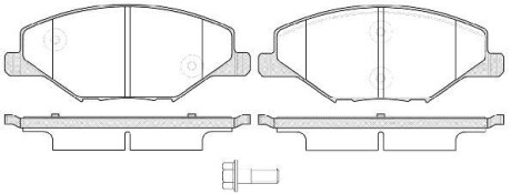 Гальмівні колодки пер. Skoda Fabia II-III 11- /VW Polo 10- (TRW) - WOKING P14533.00