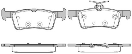 Комплект тормозных колодок - WOKING P14633.10