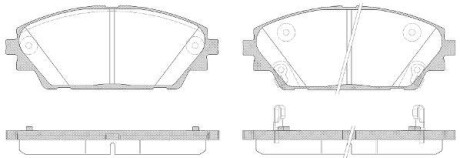 Комплект тормозных колодок - WOKING P14693.02