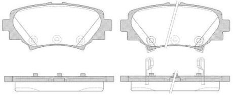 Гальмівні колодки зад. Mazda 3 16- - WOKING P14703.02