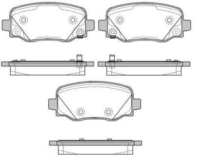 Комплект тормозных колодок - WOKING P14783.02