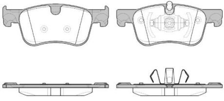 Колодки гальмівні диск. перед. (Remsa) PSA C4 Picasso Grand Picasso 13> (P14803.00) - WOKING P1480300