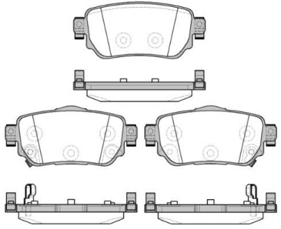 Комплект тормозных колодок - WOKING P14823.02