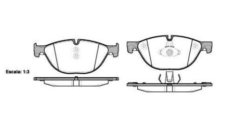 Колодки тормозные диск. перед. (Remsa) Bmw 5 2.0 09-,Bmw 5 3.0 09-,Bmw 5 4.4 09- (P15143.00) - (34116775318, 34116775322, 34116851269) WOKING P1514300