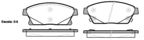 Колодки тормозные диск. перед. (Remsa) Chevrolet Cruze / Trax / Orlando / Volt / Opel Astra J / Mokka X / Zafira C - (22737859, 13301234, 13412810) WOKING P15313.02