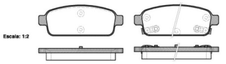 Колодки тормозные диск. задн. (Remsa) Chevrolet Cruze I, Orlando, Trax I, Opel Astra J, Zafira C, Mokka A (P15323.02) - WOKING P1532302