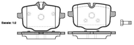 Колодки тормозные диск. задн. (Remsa) BMW 5F10 5G30 7G11 (P15333.00) - WOKING P1533300