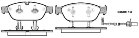 Колодки гальмівні диск. перед. (Remsa) Audi A6 A7 13>18 A8 11>18 (P15413.02) - WOKING P1541302