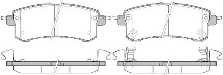 Колодки тормозные диск. задн. (Remsa) Infiniti Qx56 5.6 10-,Nissan Patrol vi 5.6 10- (P15473.02) - (d40601LB8E, D40601LB0A) WOKING P1547302