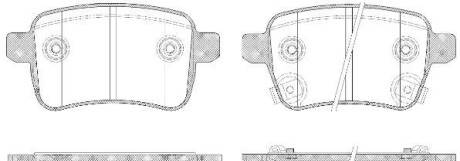 Комплект тормозных колодок - WOKING P15503.12