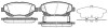 Колодки тормозные диск. перед. (Remsa) Toyota Avensis 1.6 09-,Toyota Avensis 2.0 09- (P15533.02) - (0446505300, 446505260, 446505300) WOKING P1553302 (фото 1)