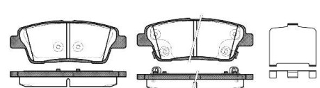 Комплект тормозных колодок, дисковый тормоз - (583023MA30) WOKING P15583.02