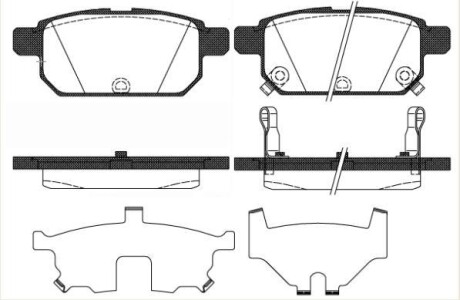 Колодки тормозные диск. задн. (Remsa) Suzuki Swift iv 1.2 10-,Suzuki Swift iv 1.3 10- (P15713.02) - (5580052R00, 5580061M00, 5580068L00) WOKING P1571302