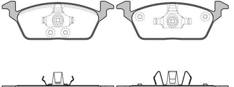 Комплект тормозных колодок - WOKING P16033.00
