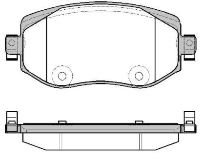 Гальмівні колодки пер. Renault Megane IV 15- - (410603407R, 7711946206) WOKING P16243.08