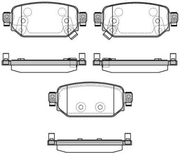 Колодки тормозные диск. задн. (Remsa) Mazda 3 1,5d 16>19 (P16313.02) - WOKING P1631302