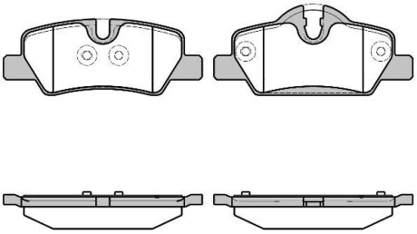 Колодки тормозные диск. задн. (Remsa) Mini Mini 1.2 13-,Mini Mini 1.5 13-,Mini Mini 2.0 13- (P17003.00) - WOKING P1700300