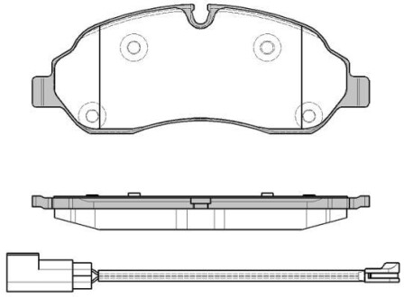 Гальмівні колодки пер. Ford Transit 13- (Bosch) - (mebk3j2k021aa) WOKING P17023.02