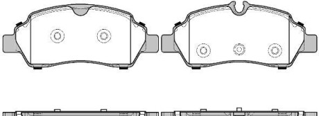 Комплект тормозных колодок - (brf1463, ck4z2200a, ck4z2200b) WOKING P17053.00