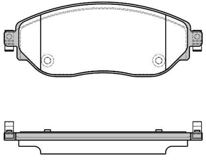 Колодки тормозные диск. перед. (Remsa) Renault Trafic III (14-), Opel Vivaro B (14-) - WOKING P17173.08