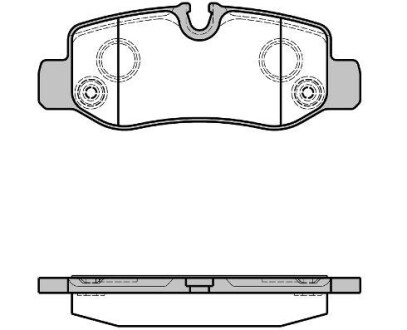 Колодки гальмівні диск. задн. (Remsa) MB Vito 447 14> (P17243.00) - WOKING P1724300