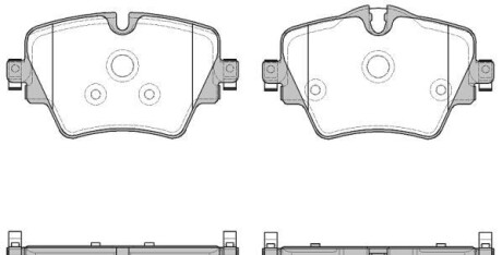 Комплект тормозных колодок - WOKING P17253.08