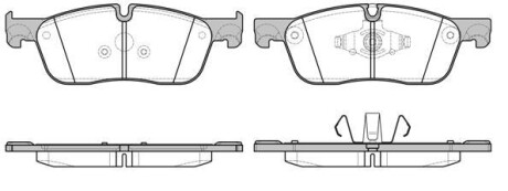 Колодки тормозные диск. перед. (Remsa) Land Rover Evogue 11> / Discovery Sport 14> (P17333.00) - WOKING P1733300