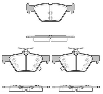 Гальмівні колодки зад. Subaru /Outback/Legacy 14- - (26696AN020, 26696AL000) WOKING P17383.02