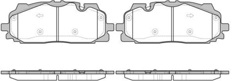 Колодки тормозные диск. перед. (Remsa) Audi Q7 (16-) (P17673.00) - WOKING P1767300