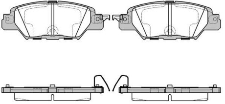 Гальмівні колодки зад. Mazda CX5 2.0-2.5 12- - (kay02648z) WOKING P17773.00