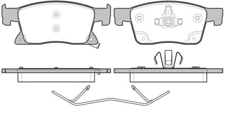 Комплект тормозных колодок - WOKING P17793.02